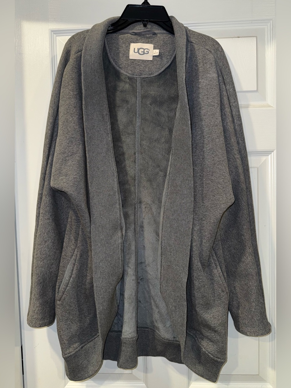 UGG Gray Plush-Lined Sweater